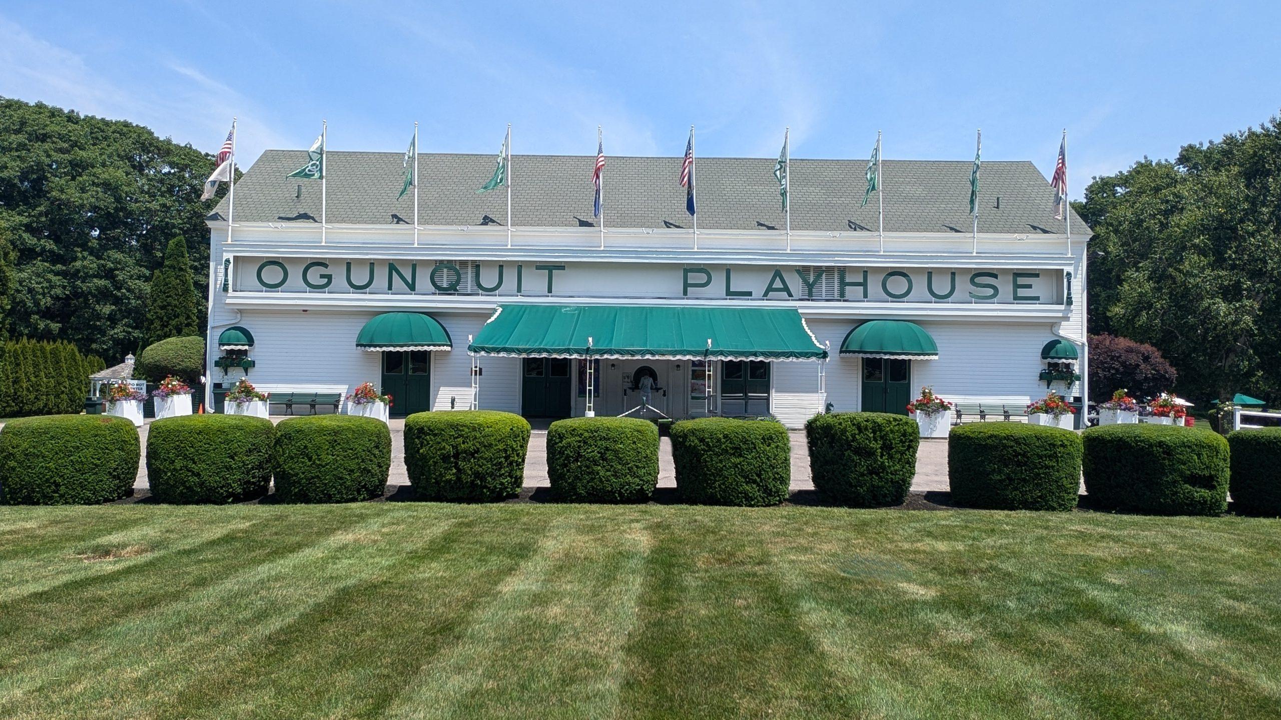The Lawn and the Front of the Ogunquit Playhouse building, 2024